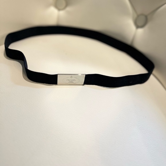 Prada Black Belt with Silver Buckle - Picture 6 of 6